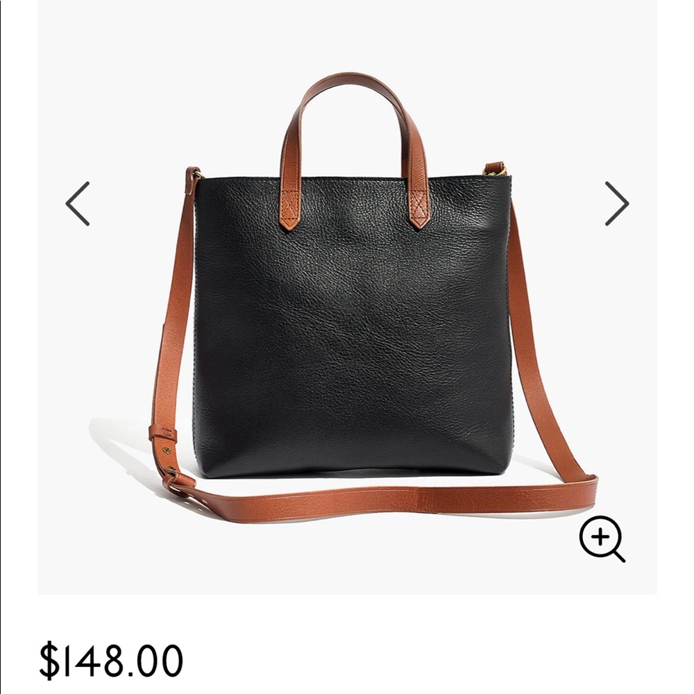 Madewell Black and Tan Crossbody Bag